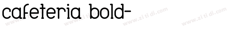 cafeteria bold字体转换